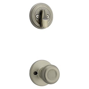 Kwikset Tylo Handleset Interior Trim, Antique Brass