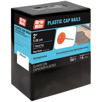 Prime Source Plastic Cap Roofing Nail - 2", 1 Lb