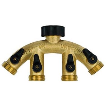 Shut-Off Valve ~ Brass, 4-way