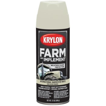 Farm & Implement Spray Paint,  International Harvester Gloss White  ~ 12 oz Aerosol