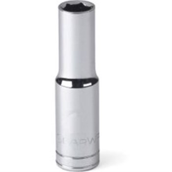 GearWrench 1/4" Drive Deep Socket, 6 Point - 9/32"