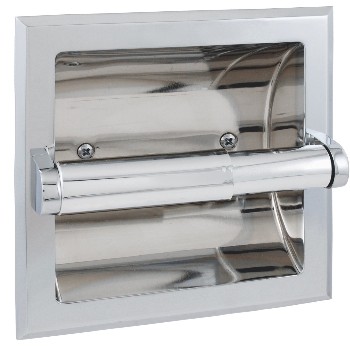 Toilet Paper Holder,  Recessed ~ Chrome