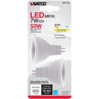 LED 2 Pack MR16 GU5.3 Bulb