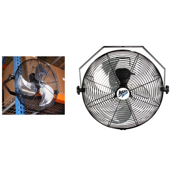 Ventamatic HVWM18 Hanging Wall Fan,  Black  ~ 18"