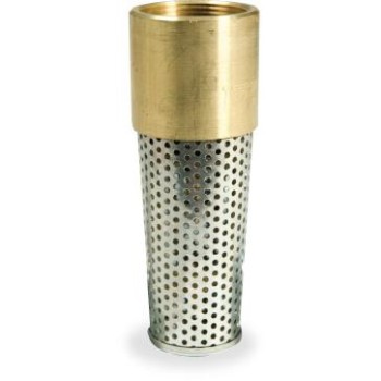 Brass & Stainless Steel Foot Valve, Meets Lead Free Installs ~ 1 1/4"