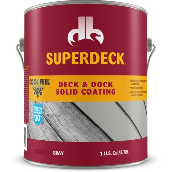 SuperDeck/DuckBack SC0054064-16 Deck &amp; Dock Flexible Coating, Gray ~ Gallon
