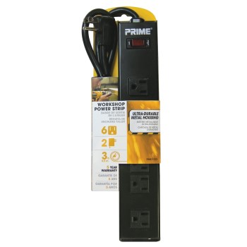 6-Outlet Workshop PowerStrip w/3 Ft Cord