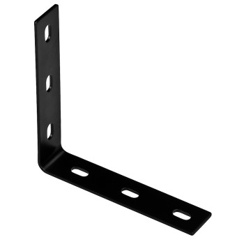 National N351-465 Heavy Duty Corner Brace, Black~ 7.1" x 1.5" x 1/8"