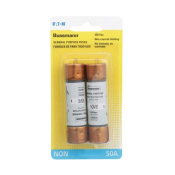 Cartridge Fuse, One-Time Use, Carded - 50 Amp