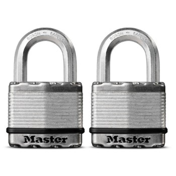 Laminated Padlock, 2" ~ 2 pack