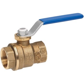 Homewerks Full Port Ball Valve, Lead Free Brass - 1-1/4" FIP