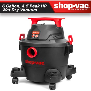 Shop-Vac Wet/Dry Vacuum - 6 Gal, 4.5 Peak HP