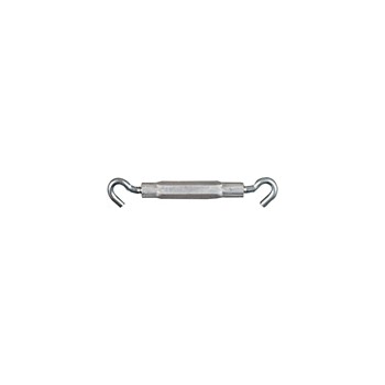 Hook / Hook Turnbuckle, Zinc ~  5/16" x 9"