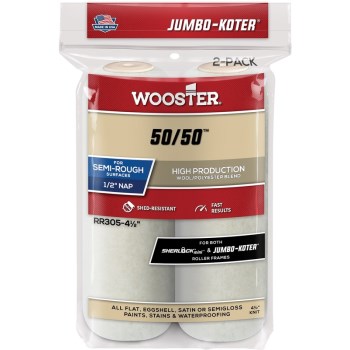 Wooster 0rr3050044 Jumbo Koter 50/50 Roller Covers ~ 4 1/2"