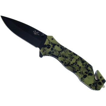 4.5 Green Skul Knife