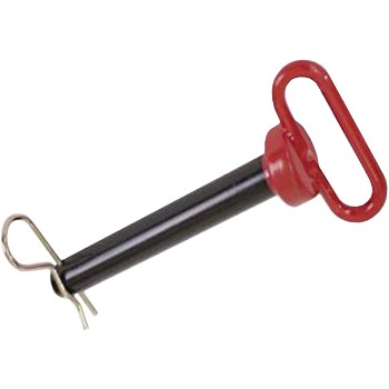 Apex/Cooper Tool  T3898910 Red Handle Hitch Pin w/Clip ~ 1/2" x 3 5/8"