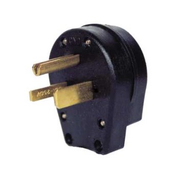 K-T Industries Pin Male Plug - 50 Amp, 250V