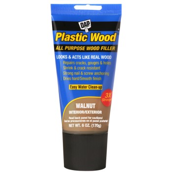 Dap 00584 Plastic Wood Filler, Walnut ~ 6 Oz.