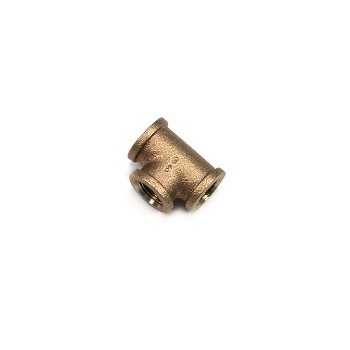 Anderson Metals 738101-04 Tee, Brass ~ 1/4"