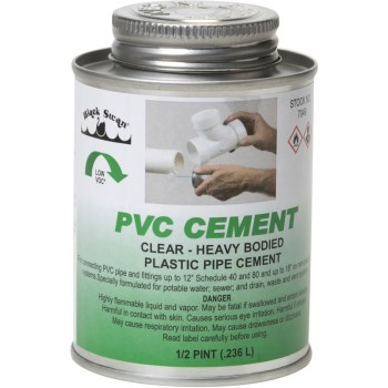 Black Swan Mfg 07049 8 Oz Pvc Hd Cement