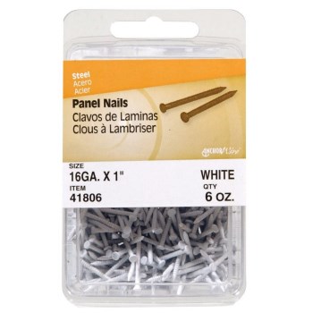Panel Nail, White - 1", 6 oz