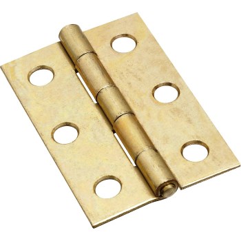 Non-removable Pin Hinges, Brass Finish ~ 2 1/2"