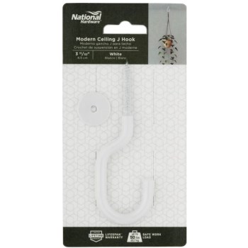 Ceiling Hook, White - 3-11/32"