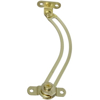 Friction Lid Support,   Brass ~  Left Mount 