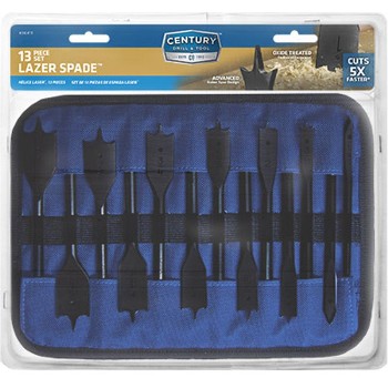 Century Drill &amp; Tool   36413 13pc Lazer Spade Bit Set