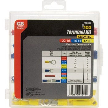 Gardner Bender  TK-806 Assorted Terminal Kit - 100 pieces