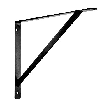 Knape & Vogt 0049-20bkh Shelving Brackets, Black Max ~ 20" X 13"