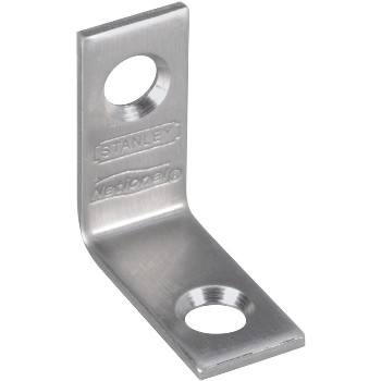 National N348-292 Stainless Steel Corner Brace 1" x 1/2"