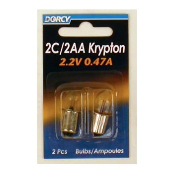 Dorcy Int&#039;l 41-1662 Krypton Bulbs ~ 2c / 2aa