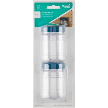 Clear Organizer Jars for Pegboards