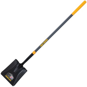 Square Point Shovel, 47" Fiberglass Handle - 16g Blade