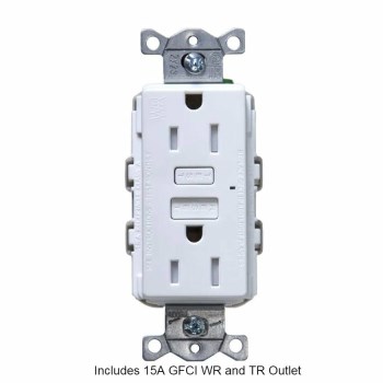 Weatherproof Deck Outlet, White