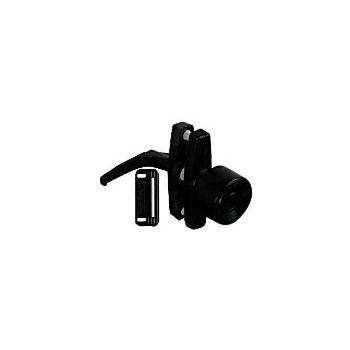 Satin Black  Knob Latch, Visual Pack 1307