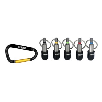 DeWalt Keyring Bit Holder Set with Carabiner - 5pk