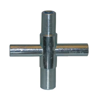 Larsen 4-Way Sillcock Key - Square Stems 1/4" to 11/32"
