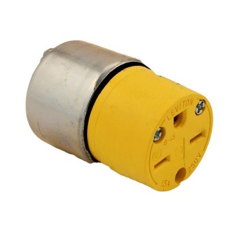 Armoured Outlet   Grounding   15 Amp   Black