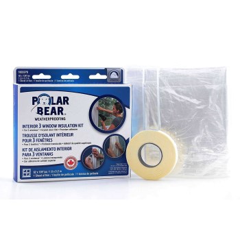Polar Bear Weatherproofing Window Film Kit ~ 62" x 126"