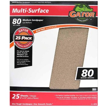 Sandpaper, Aluminum Oxide ~ 80 grit