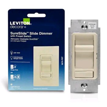 Decora SureSlide Dimmer, Light Almond - 3-Way