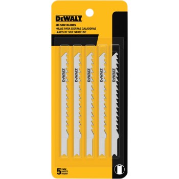 DeWalt Jig Saw Blade, U-Shank - 4", 6 TPI, 5pk