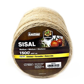 KingCord Single Ply Sisal-Twist Twine ~ 1500 Ft