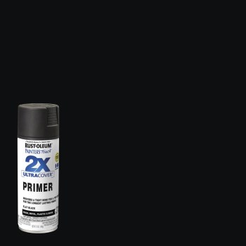 Painter's Touch 2X Ultra Spray, Flat Black Primer - 12 oz