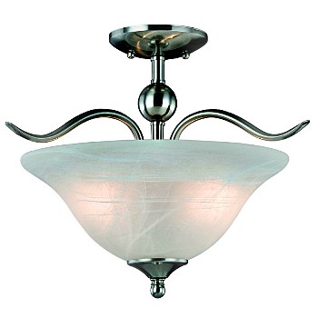 Hardware House  104289 Ceiling Fixture - Dover Series/2 light, Semi-Flush