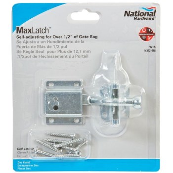 Gate Max Latch, Zinc Plated