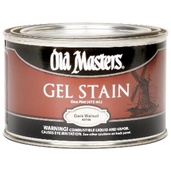 Old Masters 80708 Gel Stain, Dark Walnut ~ Pint 