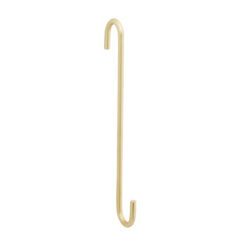 Large S Hook, Brushed Gold - 8"